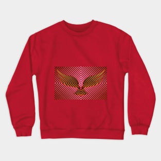 Freedom eagle - 3d neon design Crewneck Sweatshirt